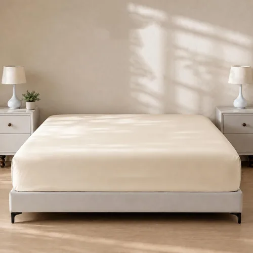 Vista 14 de GOKOTTA Sábana Ajustable Solamente - Sábana Ajustable de Rayón de Bambú con Bolsillo de 15 Pulgadas, Sábana Inferior Súper Suave y Refrescante con 4