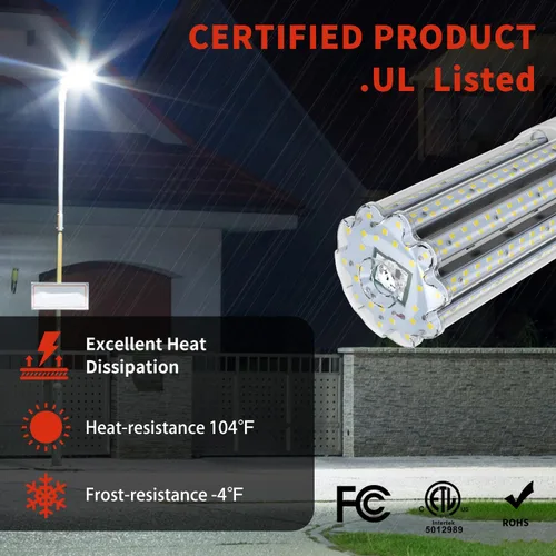 Vista 3 de NS Bombilla LED inteligente de 100 W con sensor de movimiento y atardecer a amanecer (16,000 lm 5000 K CRI 90 sin parpadeo) - Base E26/E39