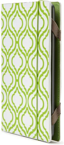 Vista 3 de Hansen Cover White & Lime Trellis Print (se adapta a Kindle, Paperwhite y Touch)
