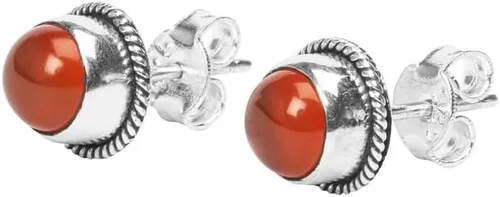 Vista 15 de Pendientes de tuerca con gemas, plata de ley 925, aretes de 6 mm redondos para niñas y mujeres, regalo