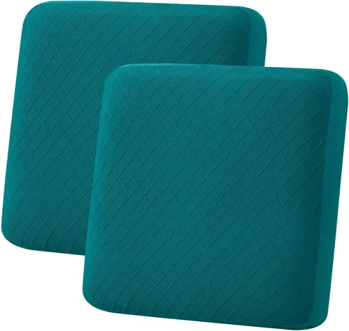 Vista 29 de hyha Fundas de cojín para sofá al aire libre, fundas lavables para sofá seccional, jaspe de diamante, funda elástica para cojín de asiento de sofá