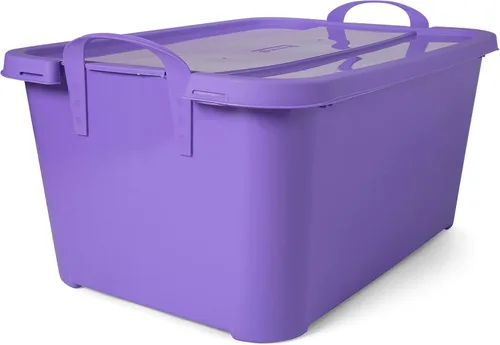 Vista 11 de Life Story - Paquete de 6 contenedores apilables resistentes para almacenamiento de 55 cuartos, organizador para el hogar, contenedores versátiles