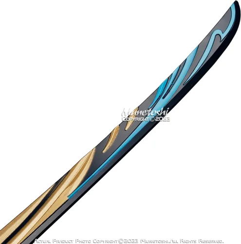 Vista 7 de 39.5 pulgadas de espuma Haran Geppaku Futsu Katana Samurai Sword Impact Video Game Anime Prop Cosplay disfraz