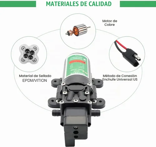 Vista 3 de LONGRUN Bomba de agua de 12 V con interruptor de presión ajustable, bomba de agua dulce autocebante de 0.8 GPM 65PSI para RV, cámper, barco marino