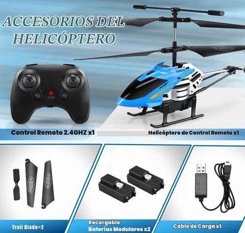 Vista 5 de Dolanus RC Helicópteros de juguete, juguetes voladores, regalo para niños, niñas, niños y adultos Remote Control Helicopter Toys: One Key