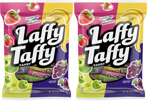 Vista 6 de Laffy Taffy Caramelos, combos de frutas, mini barras envueltas individualmente, 6 onzas