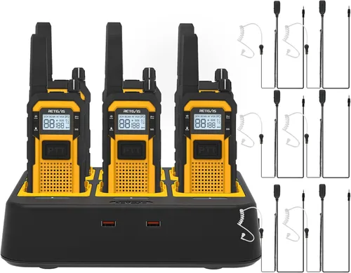 Vista 12 de Retevis RB48 Waterproof Two Way Radio with G-Type Earpiece for Construction