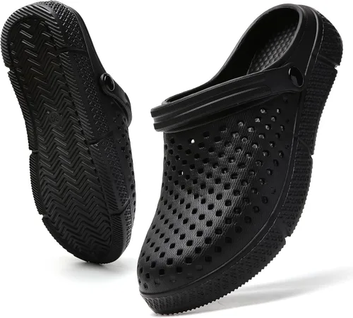 Vista 5 de Zuecos de jardín para mujer, zapatos informales, sandalias de playa, antideslizantes, para piscina, para el agua, para el hogar, calzado de verano