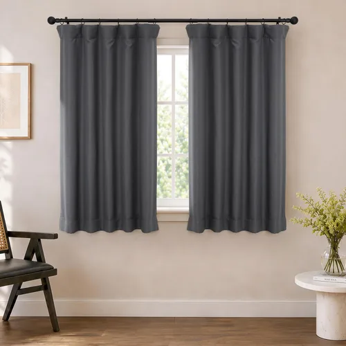 Vista 28 de HPD Half Price Drapes Bellino - Cortinas de oscurecimiento de habitación de 63 pulgadas de largo, para dormitorio y sala de estar (1 panel), 50