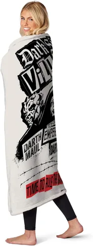 Vista 3 de Northwest Star Wars Manta Decorativa Silk Touch, 40" x 50", Villanos del Lado Oscuro