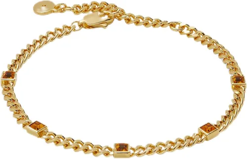 Vista 8 de Alex and Ani September Birthstone Sapphire Curb Chain Bracelet Dorado