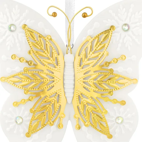 Vista 5 de Hallmark Keepsake Adorno (10º Aniversario Mariposas Brillantes)