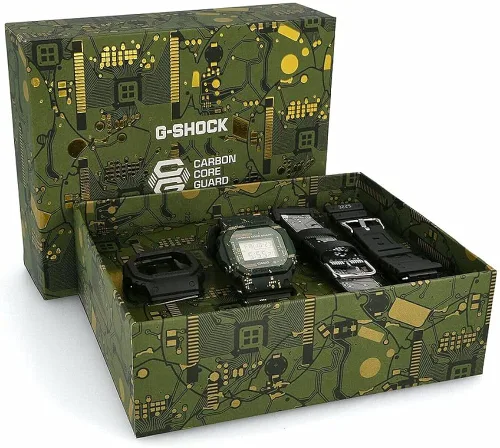 Vista 7 de Casio G-Shock - Reloj de cuarzo para hombre con correa de plástico color verde 24 modelo DWE-5600CC-3ER