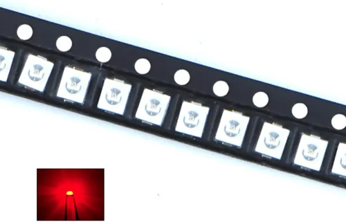 Vista 7 de 100 unids 3528 (1210) UV púrpura SMD LED diodo luces chips (ultravioleta 395nm 0.138 in x 0.110 in DC 3V 20mA) iluminación bombillas lámparas