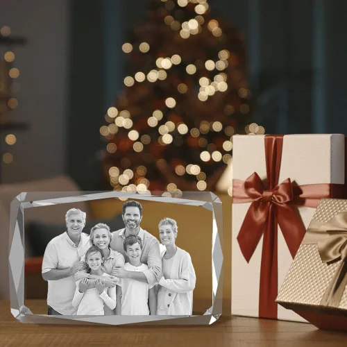 Vista 7 de Regalos personalizados con fotos de cristal 3D para mujeres, hombres, esposa, marido, mamá, padre, regalos personalizados con grabado láser 3D