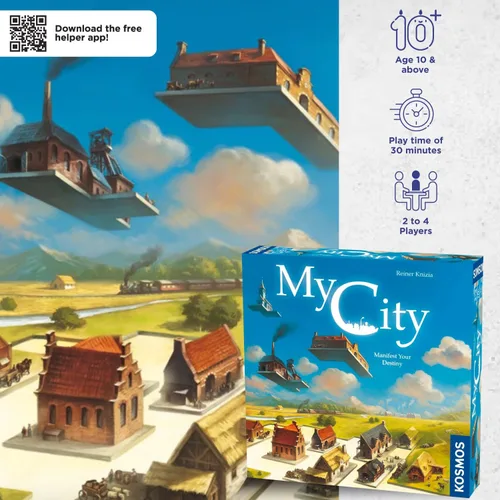 Vista 2 de Thames & Kosmos Mi Ciudad Apto para toda la familia Juego de mesa legado Kosmos Games De 2 a 4 jugadores A partir de 10 años Diseñador