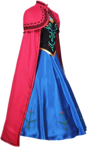 Vista 4 de Ainiel Disfraz de princesa para mujer, disfraz de Halloween, Azul