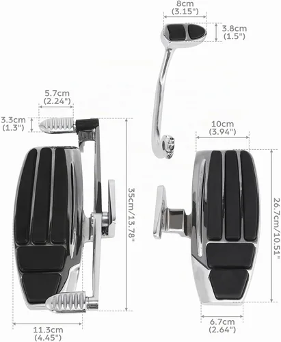 Vista 8 de Kit de tabla de suelo para Honda Goldwing GL1800 y F6B 2001-2017 Valkyria 2001-2017 (reemplazo número de pieza: 4038)