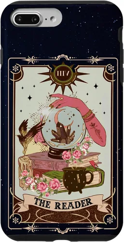 Vista 12 de Tarot Card Lover Tarot Reader Fortune Teller Book Lover Funda para iPhone 17