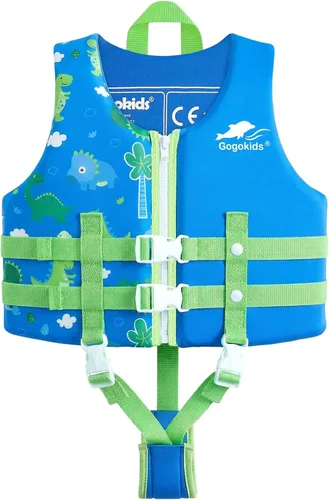 Vista 16 de Gogokids Chaleco de natación para niños de 2-3-4-5-6-7-8-9 años, flotadores de piscina para niños de 30-50-70 libras, flotabilidad para niños