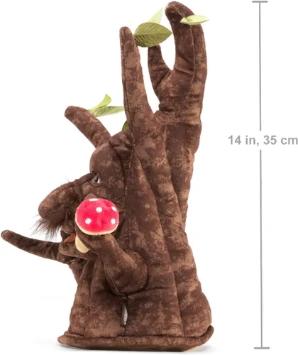 Vista 2 de Folkmanis Marioneta de mano con personaje de árbol encantado, multicolor, 8 pulgadas