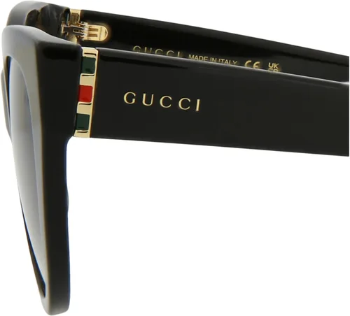 Vista 4 de Gucci Gafas de sol GG 0460 S-001 NegroGris Oro, Negro, 53-18-145