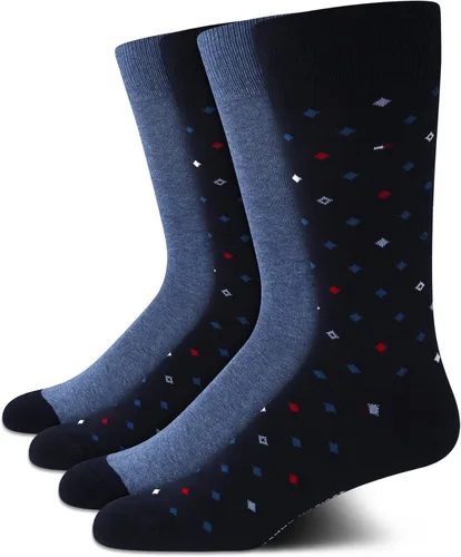 Vista 18 de Tommy Hilfiger Mens 4 Pack Dress Crew Socks Comfort Stretch Socks Negro