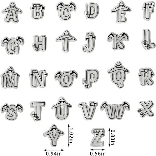 Vista 2 de ABTOLS 26 sellos de letras mayúsculas transparentes para hacer tarjetas y decoración de álbumes de fotos, sellos de goma transparente con palabras