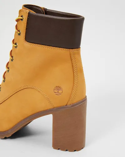Vista 10 de Timberland Botas de tobillo con cordones para mujer, Trigo gamuzado, 6