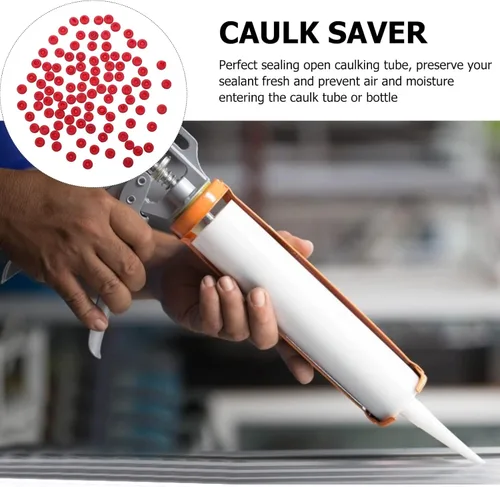 Vista 5 de Mikikit Tapones de sellado de tubo de calafateo, 50 piezas de silicona para ahorro de calafateo para ahorro de calafateo herramienta de acabado
