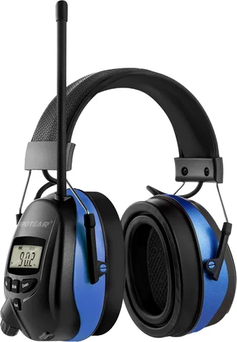 Vista 11 de Bluetooth 6.0 AM FM Radio Auriculares, Orejera para cortar