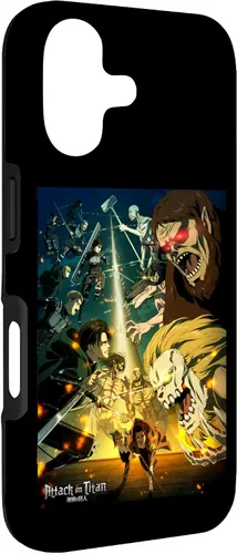 Vista 3 de Attack on Titan Funda de anime para iPhone 17 de temporada final de temporada 4