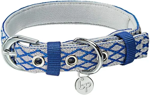 Vista 9 de Blueberry Pet - Collar ajustable para perro con forma de diamantes tribales del sudoeste en francés rosa con hebilla de metal, cuello 9-12.5