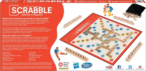 Vista 3 de Winning Moves Scrabble Edicion En Español, Juego De Palabras Español El juego de palabras más famoso del mundo, diseñado para el idioma español