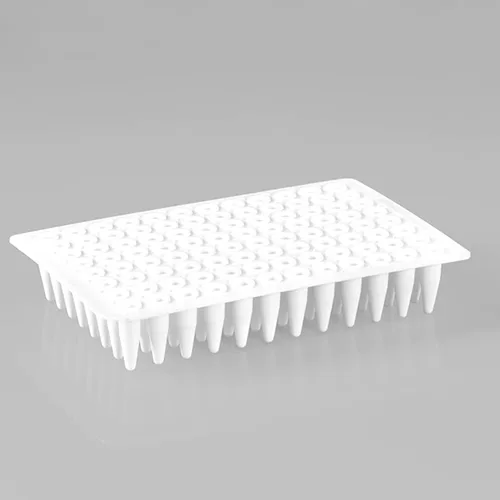 Vista 7 de Placas PCR de 0.0 fl oz de 96 pocillos, sin faldón, placa PCR de polipropileno transparente, 10 placas de tubos de pared ultrafinos, sin ADNasa/RNasa