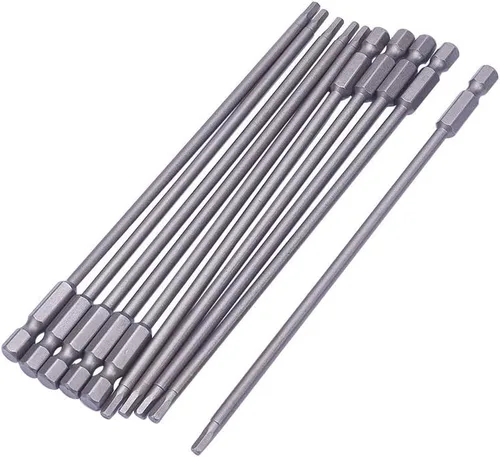 Vista 9 de Utoolmart Puntas de destornillador de cabeza hexagonal magnética H2.5, vástago hexagonal de 1/4 de pulgada de longitud de 5.906 in de longitud
