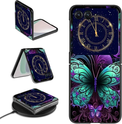 Vista 24 de Rossy Funda para Motorola RAZR 5G, para Moto RAZR 5G, funda delgada y ligera de policarbonato duro a prueba de golpes para Motorola Moto RAZR 5G