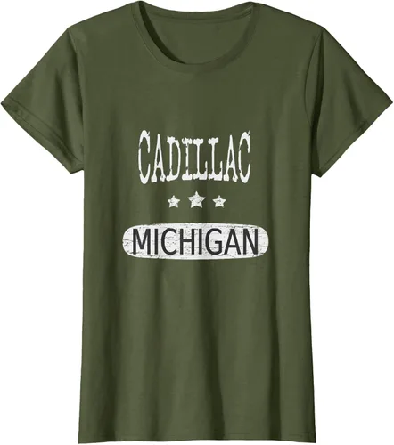 Vista 78 de Vintage Cadillac Michigan Camiseta