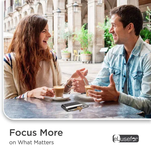 Vista 6 de Billetera Adhesiva para Teléfono para la Parte Posterior del iPhone o Android Estuche con 6 Fundas para Tarjetas de Crédito - Bolsillo