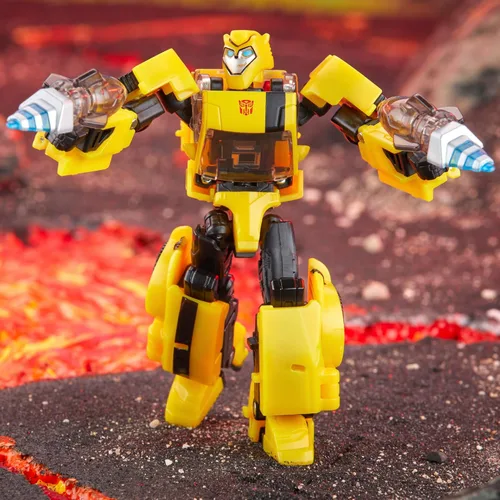 Vista 6 de Transformers Legacy United Deluxe Class Animated Universe Bumblebee, Figura de Acción Convertible de 5.5 Pulgadas, 8+