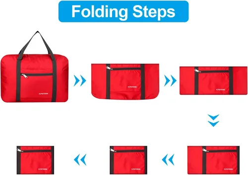Vista 5 de F.FETIVIN Bolsa de viaje para artículos personales de 18 x 14 x 8 pulgadas para Spirit Airlines, ligera, bolsa de lona impermeable para gimnasio