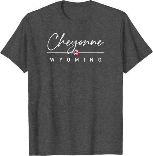 Vista 11 de Cheyenne, camiseta Wyoming, Negro, S