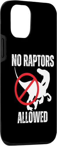 Vista 3 de Funda para iPhone 15 No Raptors Allowed Funny Neighborhood Dino Design