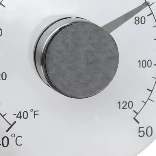 Vista 6 de Termómetro de ventana para exteriores, termómetro para ventana adhesiva, temperatura para interiores y exteriores, impermeable, esfera transparente