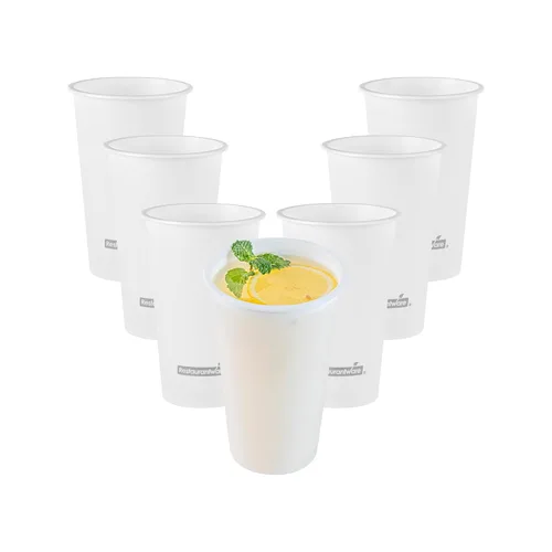 Vista 15 de Restaurantware -Bev Tek Vasos de plástico de 12 onzas, 100 vasos desechables para bebidas – Las tapas se venden por separado, sirven bebidas Negro