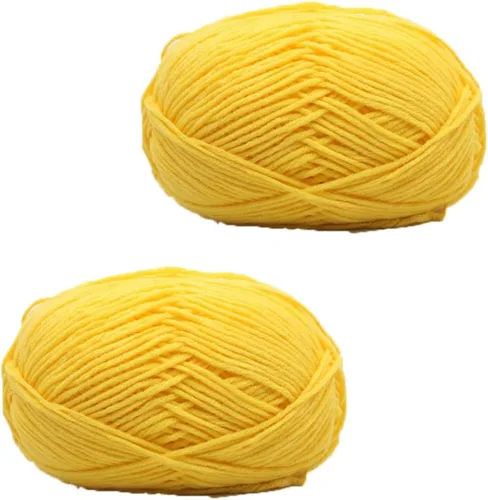 Vista 11 de 3.53 oz (2 rollos) Hilo de algodón de leche ecológico de algodón de ganchillo para tejer bufanda/hilo de ganchillo de lujo, cálido, suave, ligero, #1