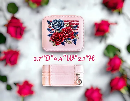 Vista 2 de Joyero de regalos para mujeres mayores, regalos para mujeres mayores, regalos para madre, tía, abuela (estilo rosa rosa)
