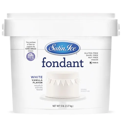 Vista 23 de Satin Ice - Fondant de café moca y menta Blanco