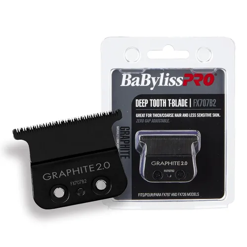 Vista 11 de BaBylissPRO Replacement Blades, Deep-Tooth T-Blades for Outlining Hair Trimmers
