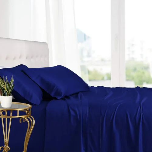 Vista 7 de Royal Hotel Bedding 100% viscosa natural hecha de sábanas de bambú, sábanas refrescantes suaves, sábanas de hotel transpirables y fundas